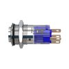 Metzler - tlačidlo 16mm - LED bodové osvetlenie zelené - IP67 IK10 - nerezová oceľ - vystupujúce - spájkovacie kontakty