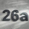 Metzler číslo domu | akrylátové sklo | Arial | matná antracitová | výška 15 - 30 cm