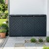 Metzler designová box na popelnice | 3x | 240 l | antracit RAL 7016 | kosočtvercový vzor | Prisma