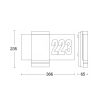 LED venkovní svítidlo | L 270 DIGI SC | antracitová | senzor & Bluetooth