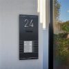 Metzler ADM10 audio domovní interkom | 5 zvonkových tlačítek | S vyměnitelným jmenovkou | Kai