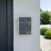 Poštovní schránka Metzler s bezdrátovým zvonkem antracitová nerezová ocel | 01