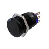 Metzler - tlačítko 19mm - IP67 IK10 - hliník - ploché - pájecí připojení