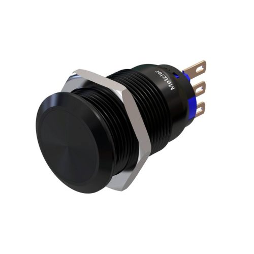 141fa987-fcdc-4e32-84c2-279b891da2b4 Metzler - tlačidlo 19 mm - IP67 IK10 - hliník - ploché - spájkovacie pripojenie