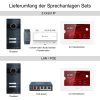 Metzler VDM10 2.0 Video dveřní interkom | Kompletní sada s vyměnitelným jmenovkovým štítkem | 2 tlačítka zvonku | Plug & Play | Neo