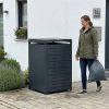 Metzler dizajnový box na smetnú nádobu | 1 ks | 240 l | horizontálne dizajnové línie | antracit RAL 7016 | Nexus