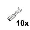 10 plochých konektorových dutinek 2,8x0,8mm