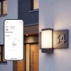 LED osvetlenie čísla domu | Bluetooth | 3000K | Personalizovateľné | LED vonkajšie svietidlo s nerezovým číslom domu