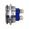 Metzler - tlačítko 40 mm - IP67 IK10 - nerezová ocel - 2pólové - ploché - pájecí kontakty