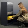 Metzler balíková schránka s poštovou schránkou | LED | personalizovaná gravírovaním | Bispo 2
