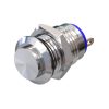 Metzler - tlačítko 12 mm - IP67 IK10 - nerezová ocel - vystupující - pájecí kontakty