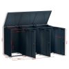 Metzler box na smetné nádoby | 3er | 240l | z hliníka | nerezová & masívna