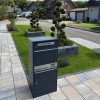 Metzler balíková schránka s poštovou schránkou | LED | personalizovaná gravírovaním | Bispo 2