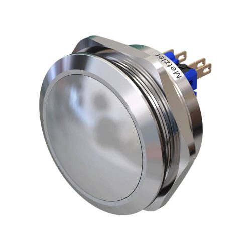 Metzler - tlačidlo 40mm - IP67 IK10 - nehrdzavejúca oceľ - vypuklé - spájkovacie kontakty