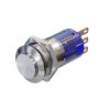 Metzler - tlačítko 16 mm - IP67 IK10 - nerezová ocel - vystupující - pájecí kontakty