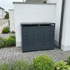 Metzler dizajnový box na odpadkové koše | pre 2 koše | 240 l | horizontálne dizajnové línie | antracit RAL 7016 | Nexus