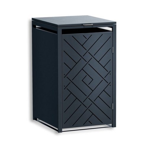 Metzler designový box na odpadkový koš | 1 ks | 240 l | antracit RAL 7016 | kosočtvercový vzor | Prisma