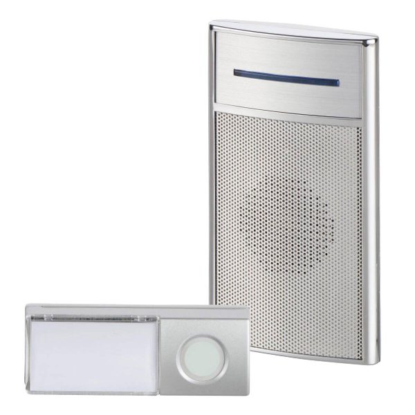 Bezdrátová gongová sada HX Speaker 200 m, stříbrný chrom