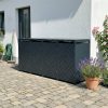 Metzler dizajnový box na popolnice | pre 4 | 240 l | antracit RAL 7016 | kosoštvorcový vzor | Prisma