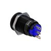 Metzler - tlačítko 19mm - IP67 IK10 - hliník - ploché - pájecí připojení