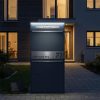 Metzler balíková schránka XL s poštovou schránkou | LED | personalizovaná gravírovaním | RAL 7016 antracit | Bispo Max 2
