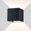Up-Down-Light Cube | nástenné svietidlo 9 W | antracit RAL 7016 | LED teplá biela