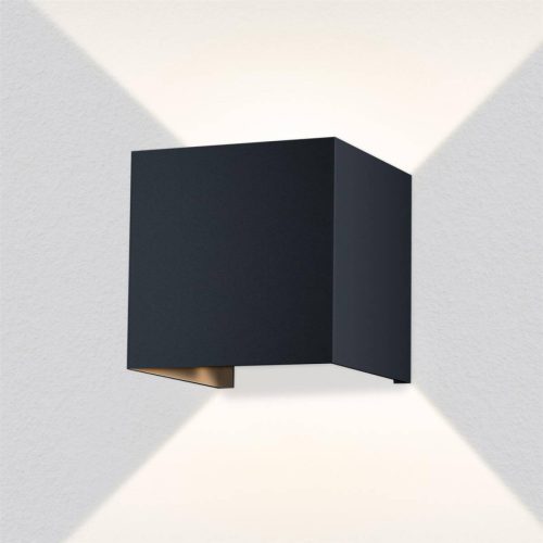 Up-Down-Light Cube | nástěnné svítidlo 9 W | antracit RAL 7016 | LED teplá bílá