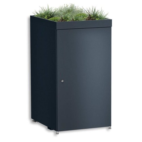Metzler box na popelnici s vegetační střechou | 1 ks | 240 l | z hliníku | nerezová a masivní