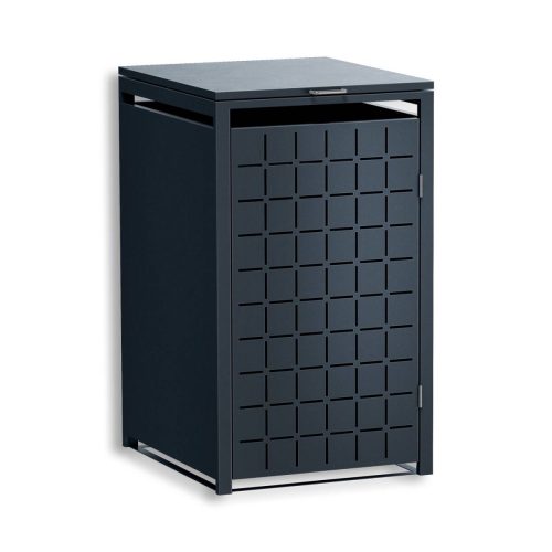 Metzler designová box na popelnici | 1 ks | 240 l | čtvercový vzor | antracit RAL 7016 | Geo