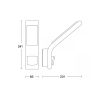 LED reflektor | XLED home Slim S | antracit | senzor