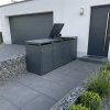Metzler box na popelnice | pre 4 nádoby | 240 l | z ocele | nerezová & masívna | kľučkou dverí so zámkom
