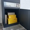 Metzler balíkový box XL se 2 poštovními schránkami | balíková schránka nerezová | personalizovaná s gravírováním | Bispo Max 2