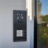 Metzler ADM10 audio dverový interkom | 4 zvončekové tlačidlá | S vymeniteľnou menovkou | Kai