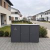 Metzler box na odpadkové koše | 2dílná s balíkovou schránkou | Extra velký objem | Z hliníku | Výškově nastavitelné nožky | Antracitová