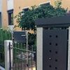 Metzler stojanová poštová schránka antracitová, vymeniteľný štítok s menom | Hoffmann