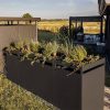 Metzler box na odpadkové nádoby s vegetační střechou | 4 ks | 240 l | antracit RAL 7016 | z oceli | nerezová a masivní | klikou dveří se zámkem
