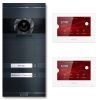 Metzler VDM10 2.0 Video dveřní interkom | Kompletní sada s vyměnitelným jmenovkovým štítkem | 2 tlačítka zvonku | Plug & Play | Neo