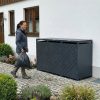Metzler designová box na popelnice | 3x | 240 l | antracit RAL 7016 | kosočtvercový vzor | Prisma