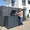 Metzler box na smetné nádoby | 3er | 240l | z hliníka | nerezová & masívna