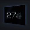 LED domové číslo s 3D číslicami z nehrdzavejúcej ocele, 3-miestne, v antracitovej farbe