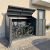 Metzler garáž na kola | box na kola s velkým úložným prostorem | v RAL 7016 antracit