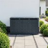 Metzler designový box na popelnice | pro 3 popelnice | 240 l | antracit RAL 7016 | čtvercový vzor | Geo