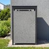 Metzler box na odpadkový kôš s kamennou omietkou | 1x | 240 l | z ocele | odolná voči poveternostným vplyvom | sivá