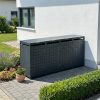 Metzler dizajnová skriňa na popolnice | 4 kusy | 240 l | antracit RAL 7016 | štvorcový vzor | Geo