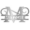 Personalizovaná jmenovka s monogramem v antracitové RAL 7016