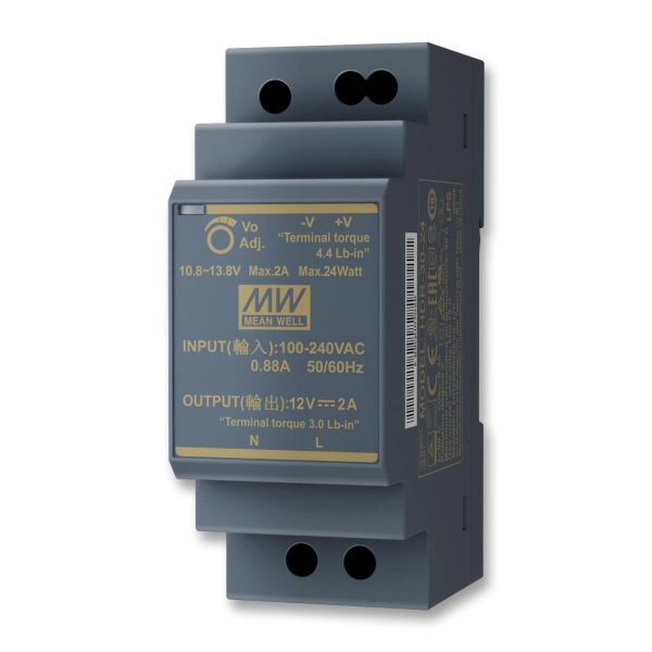 SDM10 transformátor na montáž na DIN lištu 12VDC 24W