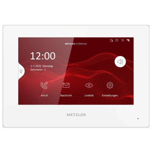 Metzler Intercom vnitřní stanice Home, 7palcový dotykový displej, bílá