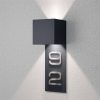 Metzler LED domové číslo dvojciferné | vonkajšie svietidlo s domovým číslom | RAL 7016 antracit | Lumic