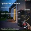 Metzler balíkový box s osadenou strechou | personalizovaný gravírovaním | štítok z nehrdzavejúcej ocele s menom | so schránkou na listy | Bispo 2