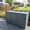 Metzler box na smetné nádoby | 3er | 240l | z hliníka | nerezová & masívna